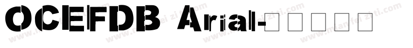 OCEFDB Arial字体转换